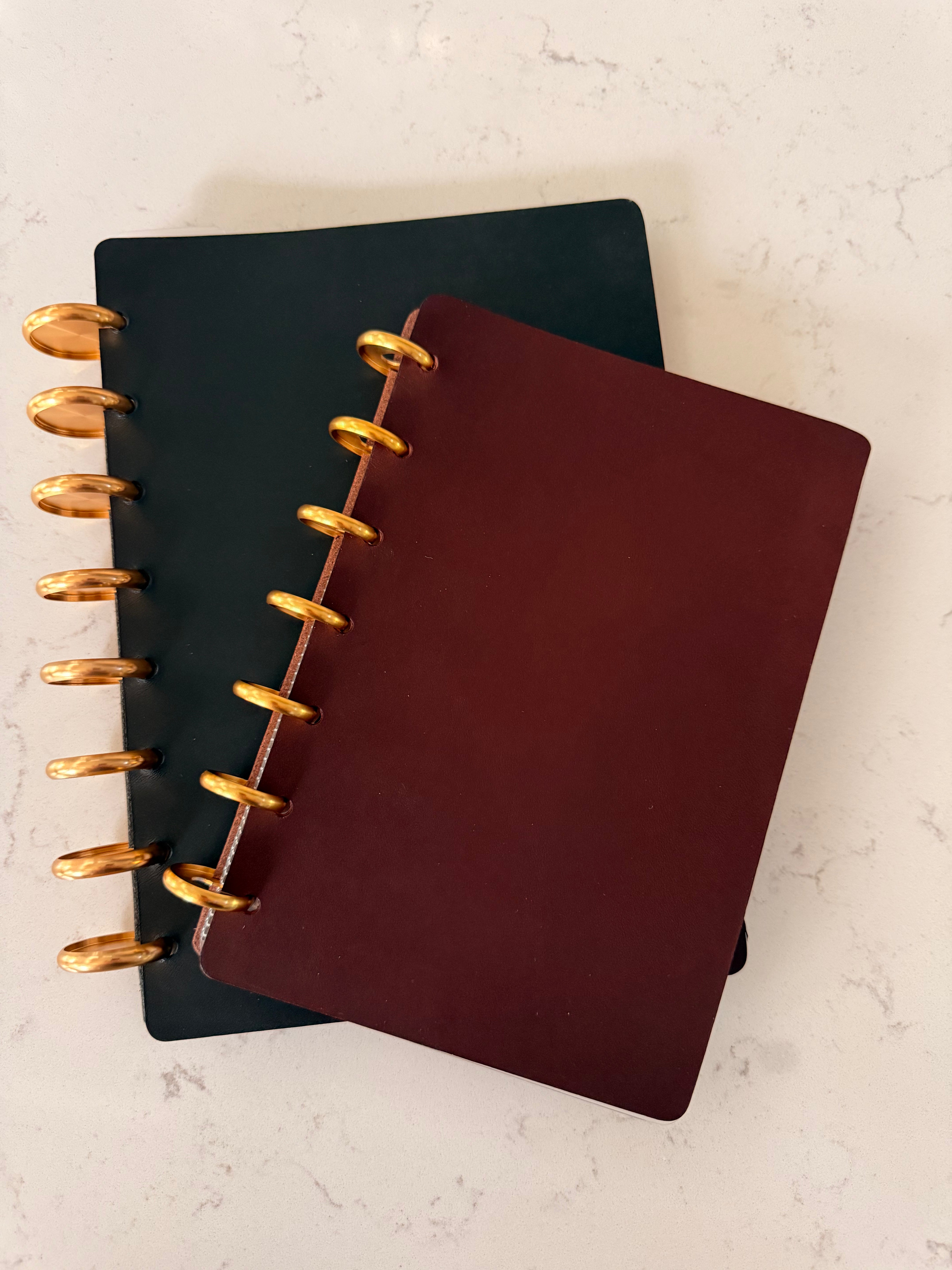 Discbound Leather Planner Covers- Junior Planner